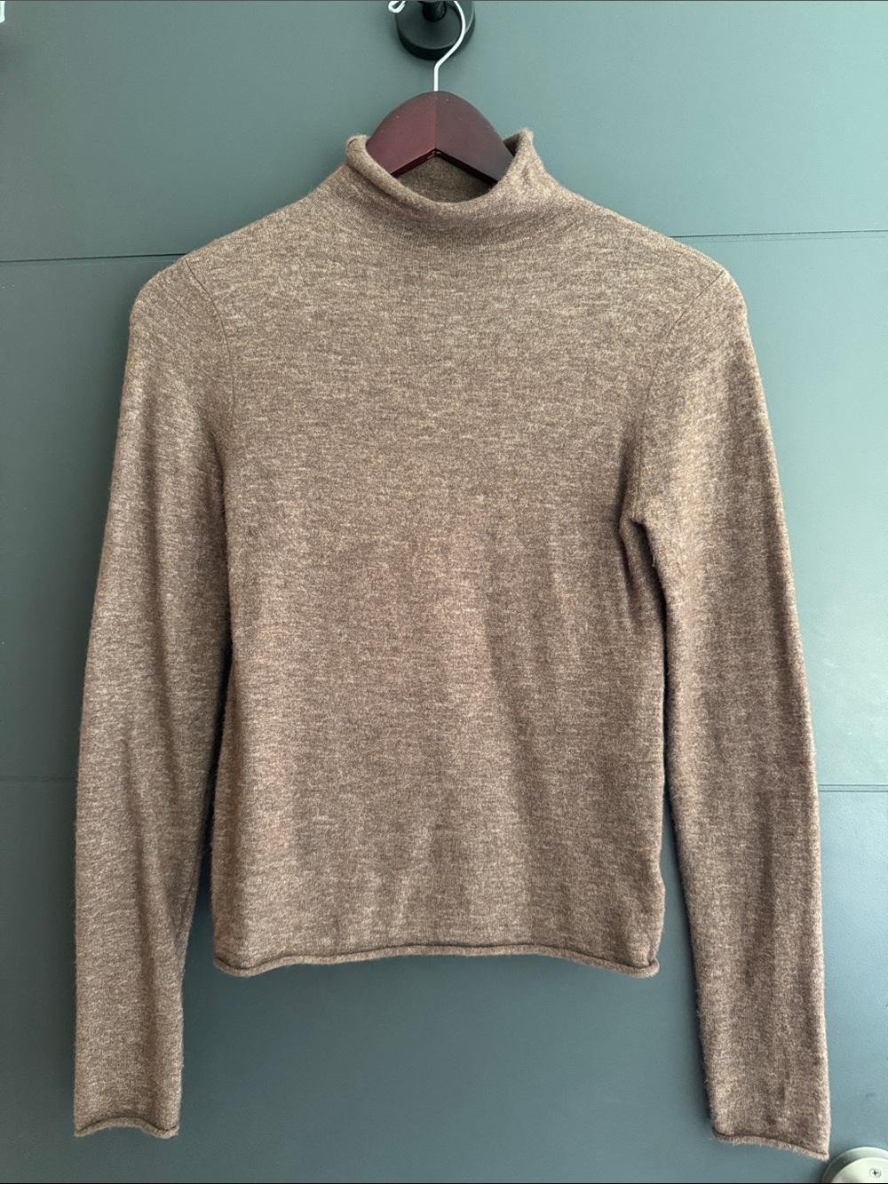 Wilfred Brown Mélange Turtleneck Sweater